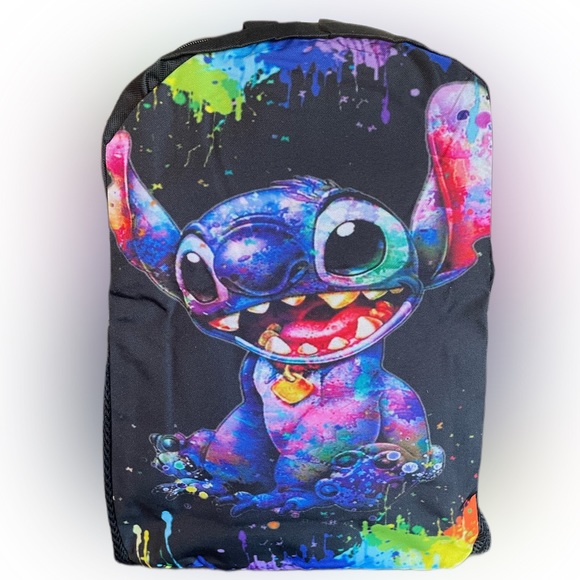 Stitch From Lilo & Stitch Cartoon Multi-compartment Insulated Backpack - Picture 2 of 13